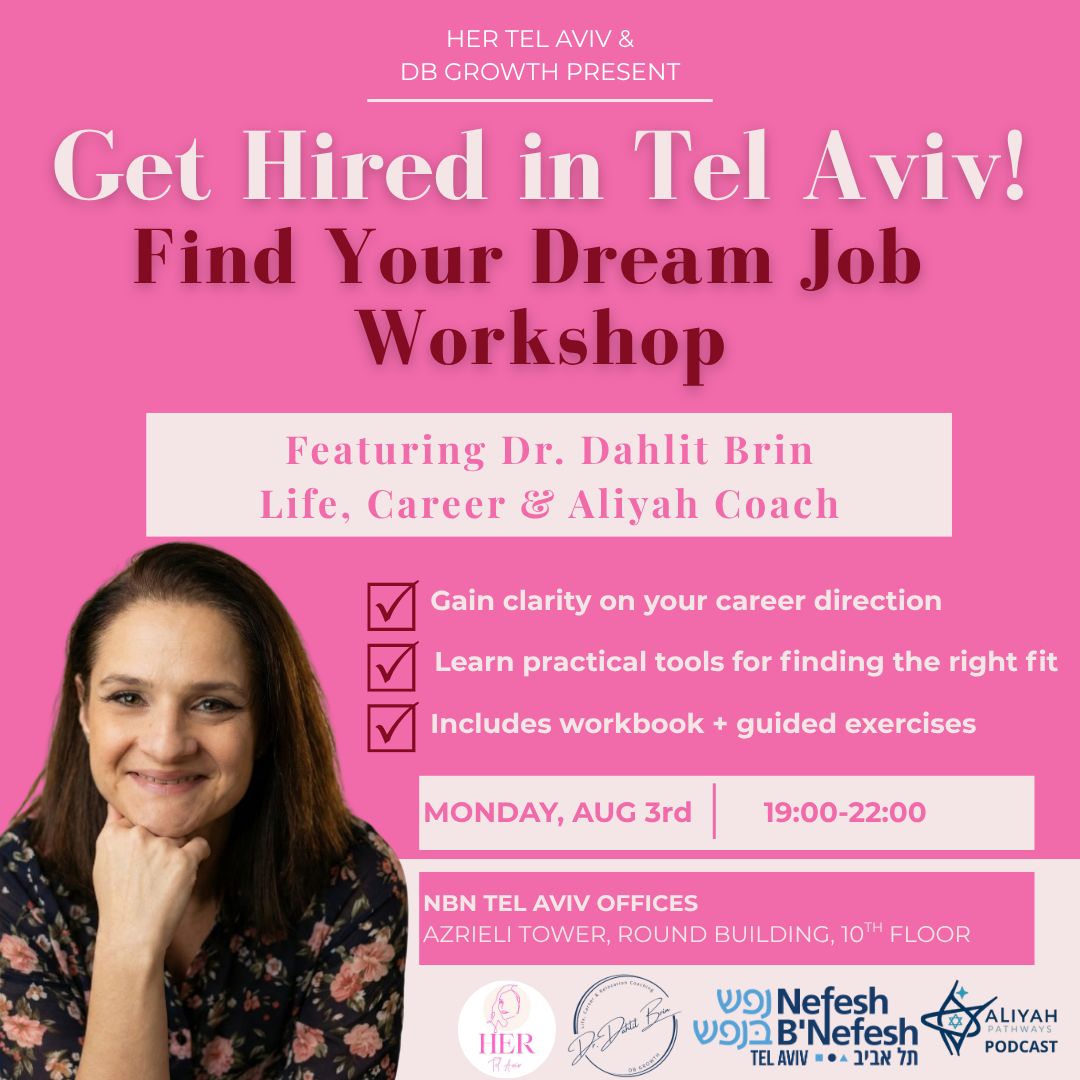 Get Hired in Tel Aviv! Find Your Dream Job Workshop 💼✨
